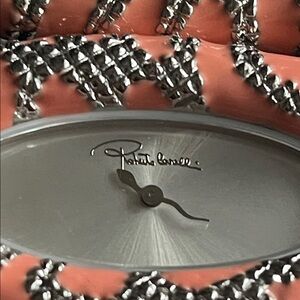Roberto Cavalli Coral and Silver Timepiece